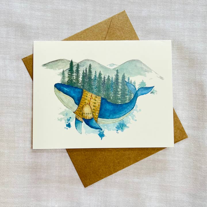 Ballena lleva suéter. para venta al por mayor de LittleThaoStudio