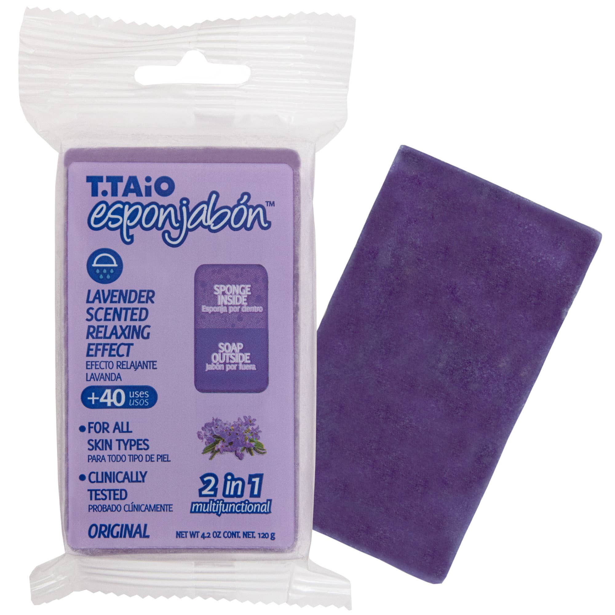 ESPONJABON – wholesale Bath pouf/sponge – EsponJabon Lavender, Relaxing Effect1