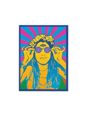 Gypsy Rose - Wholesale Sticker - Psychedelic Hippie Chick Sticker0