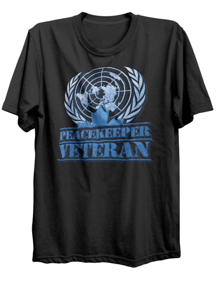 Canadian Peacekeeper - Maglietta da veterano per la vendita all'ingrosso da parte di Canada for Victory