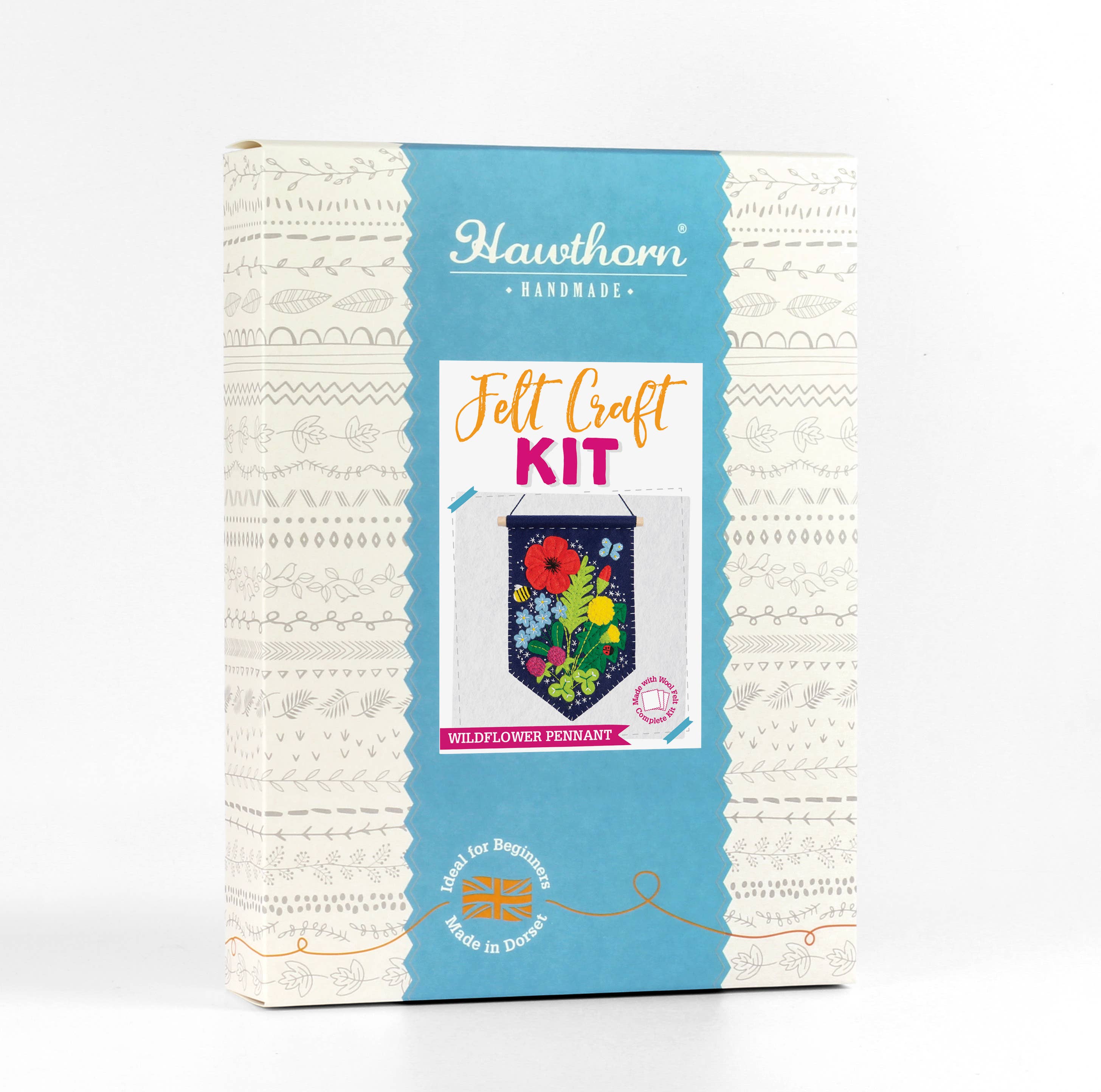 Hawthorn Handmade (US Duties Paid) - Wholesale Craft Sewing Kit - Wildflower Pennant Felt Craft Kit | Complete Craft Kit9