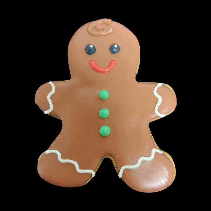 Gingerbread Man for wholesale by P.S. Paws Pet Bakery