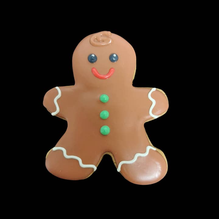 Gingerbread Man for wholesale by P.S. Paws Pet Bakery