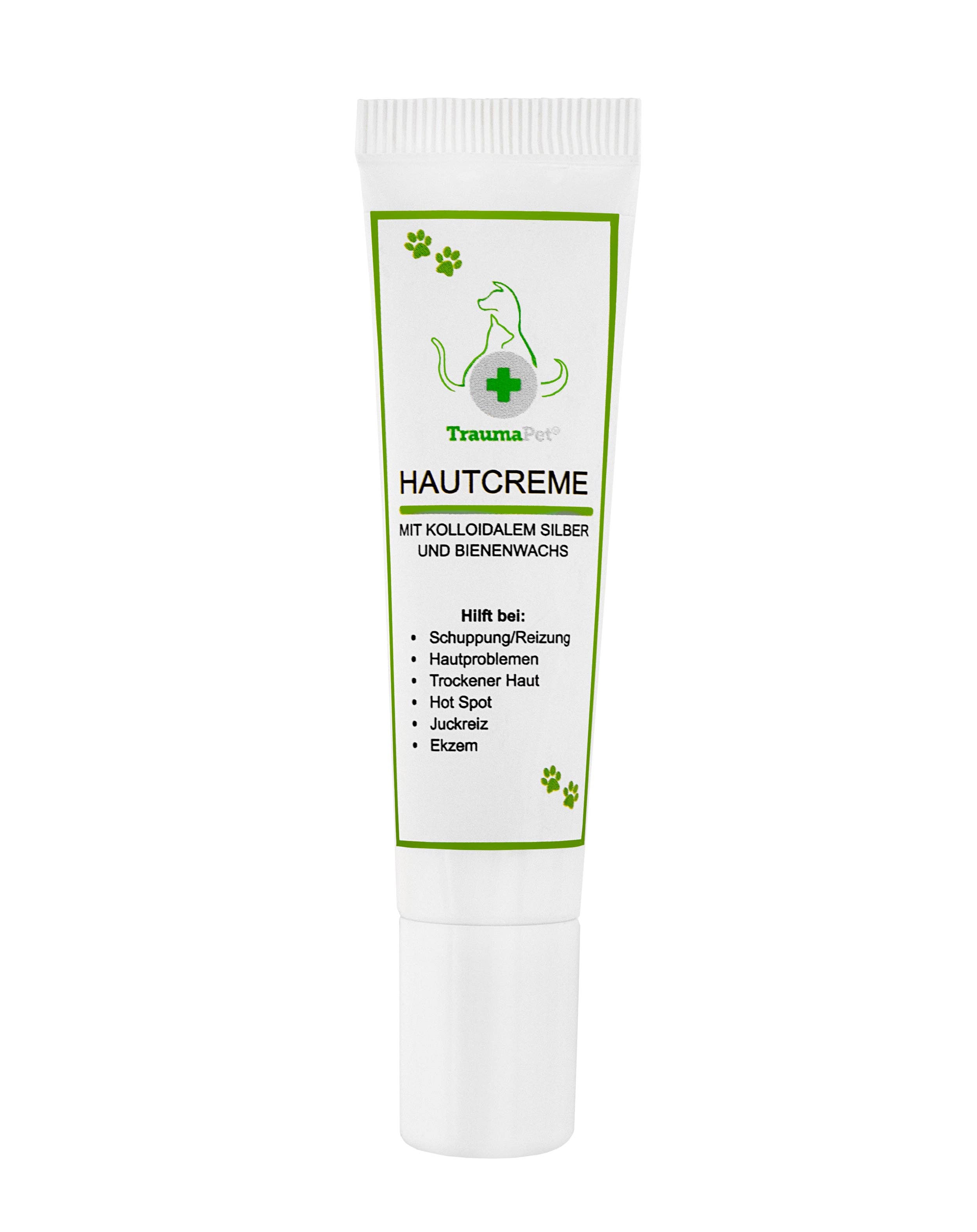 TraumaPet Deutschland – Großhandel Haustierpflegeset – Hund – Kolloidale Hautcreme mit Silber und Bienenwachs | Für Tiere