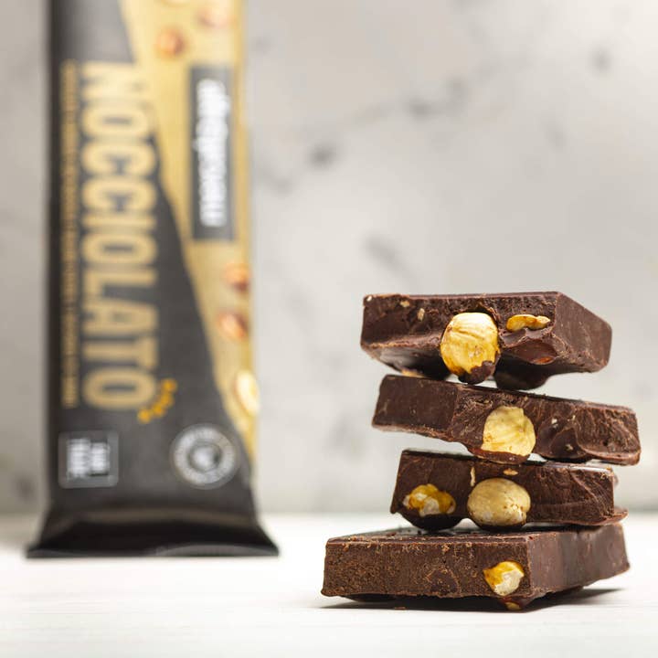 Altromercato - Wholesale Chocolate Bar - Nocciolato-Dark Gianduia Choc. With Whole Hazelnuts - 125 g