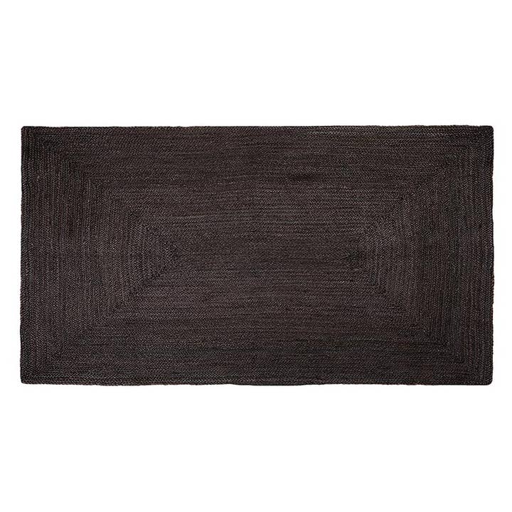 Black Jute Braided Rug Xl for wholesale by Angle