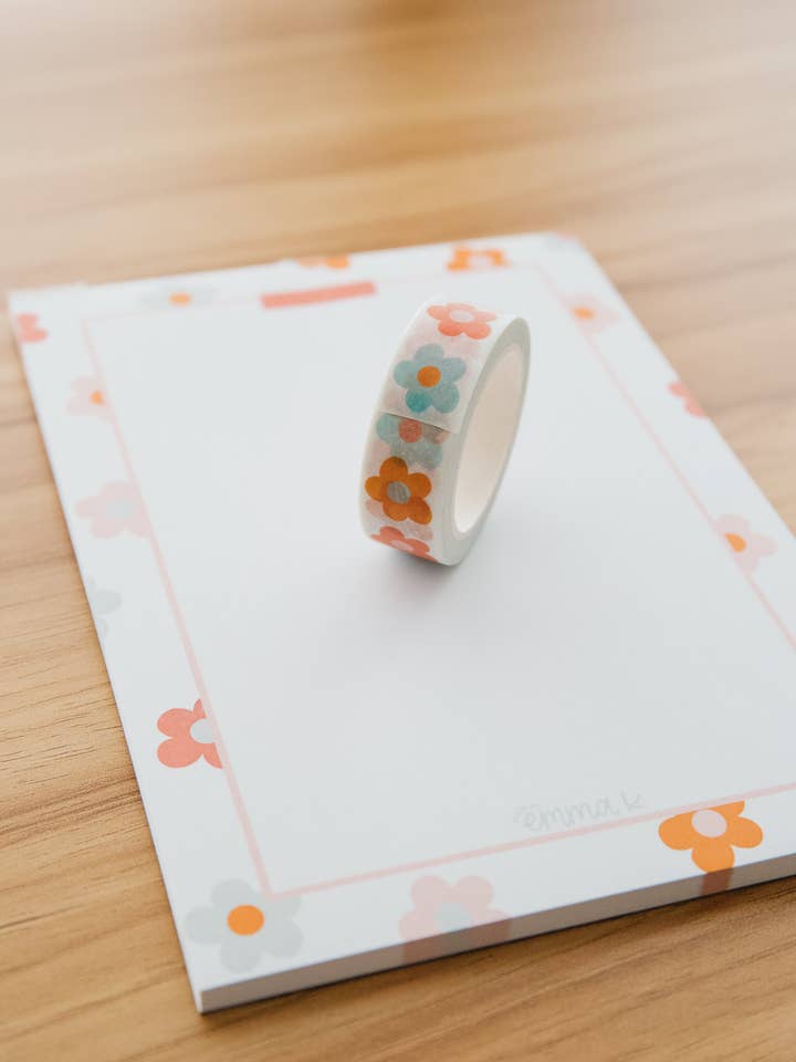 Colorful Flowers Notepad for wholesale by Made by Emma K