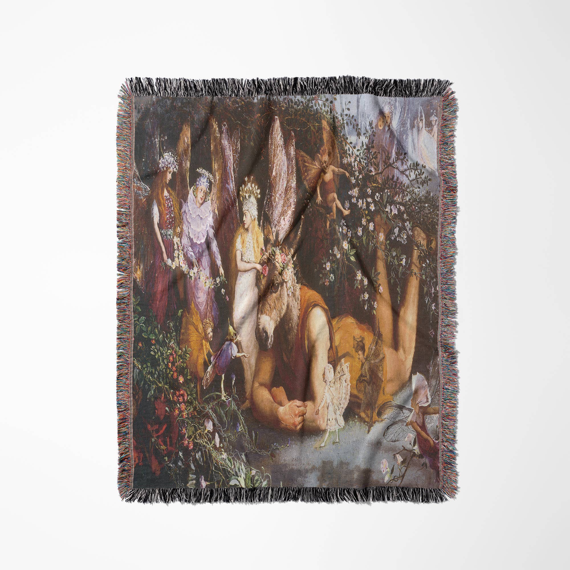 3dRose - Wholesale Throw Blanket - 3dRose, Titania and Bottom A Midsummer Nights Dream John Anster Fitzgerald Fantasy Painting, Blanket