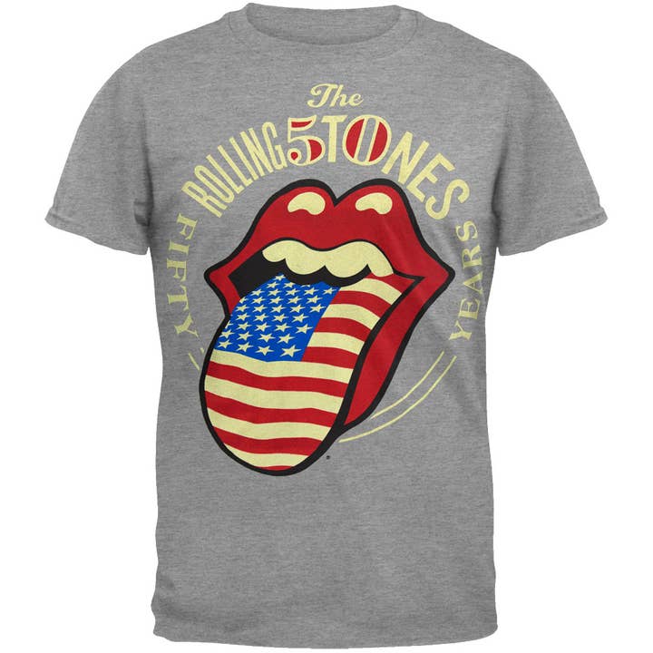 Rolling Stones - Língua 50º Aniversário 2013 T-shirt Masculina por atacado de Official Store