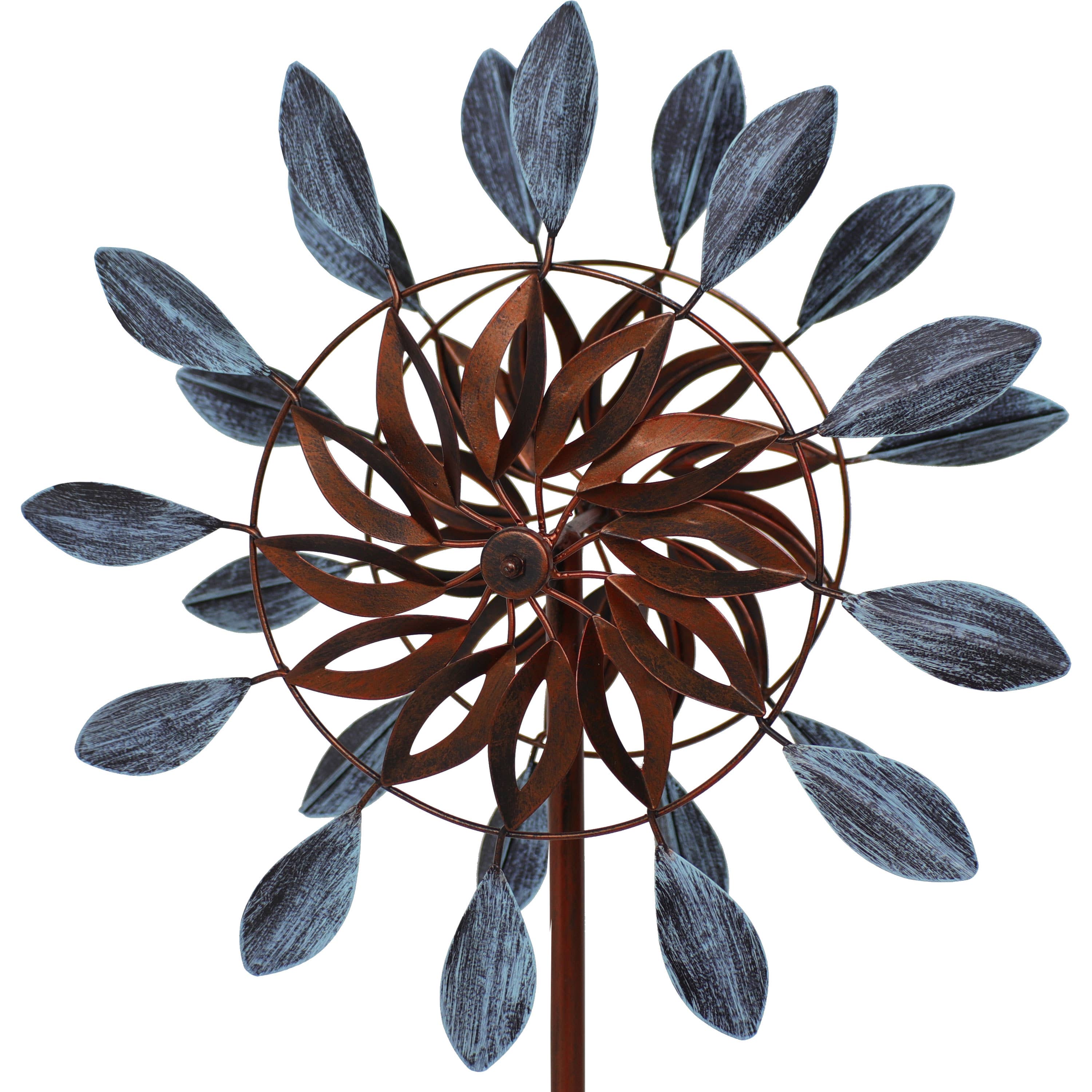 Sunnydaze Decor - Wholesale Wind Spinner - Whirling Petals Powder-Coated Iron Wind Spinner - 48" H4