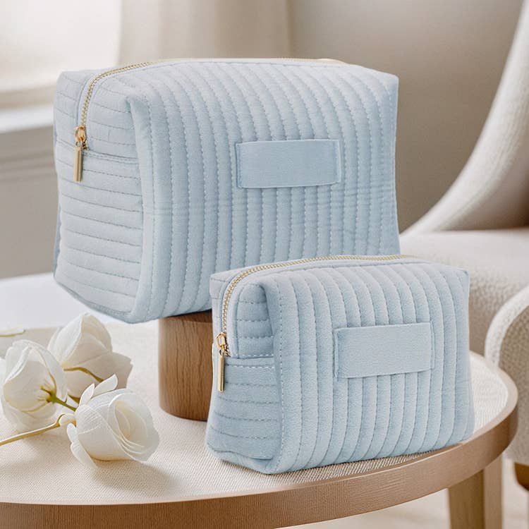 Crave by FW - Vendita all'ingrosso Borsa per trucchi/cosmetici - Borsa cosmetica in velluto organizer da viaggio per trucchi5