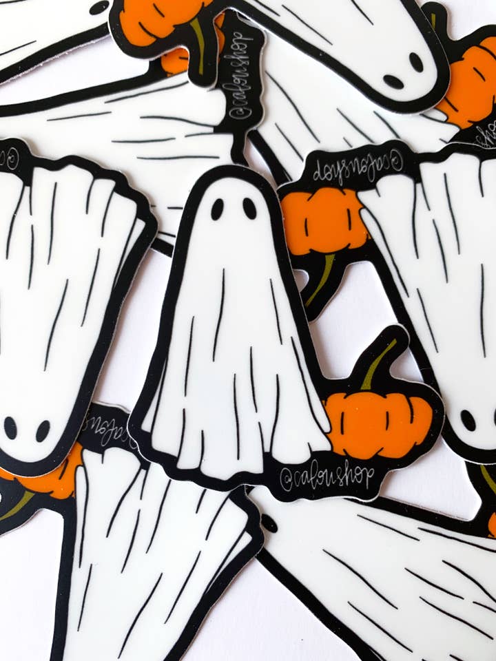 Pegatina Ghost: Classic Sheet Ghost para venta al por mayor de Calou Shop