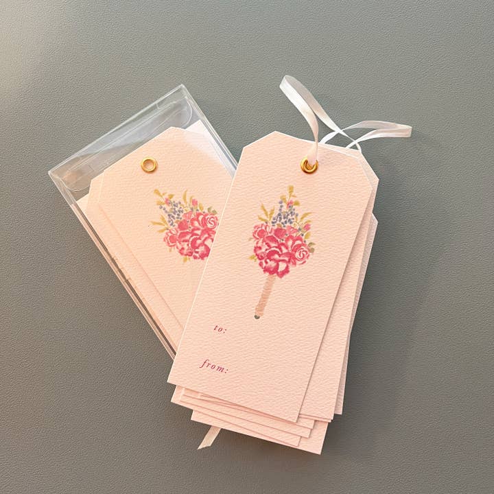 Roze bloemen voor jou cadeaulabels voor wholesale door Pia Chella