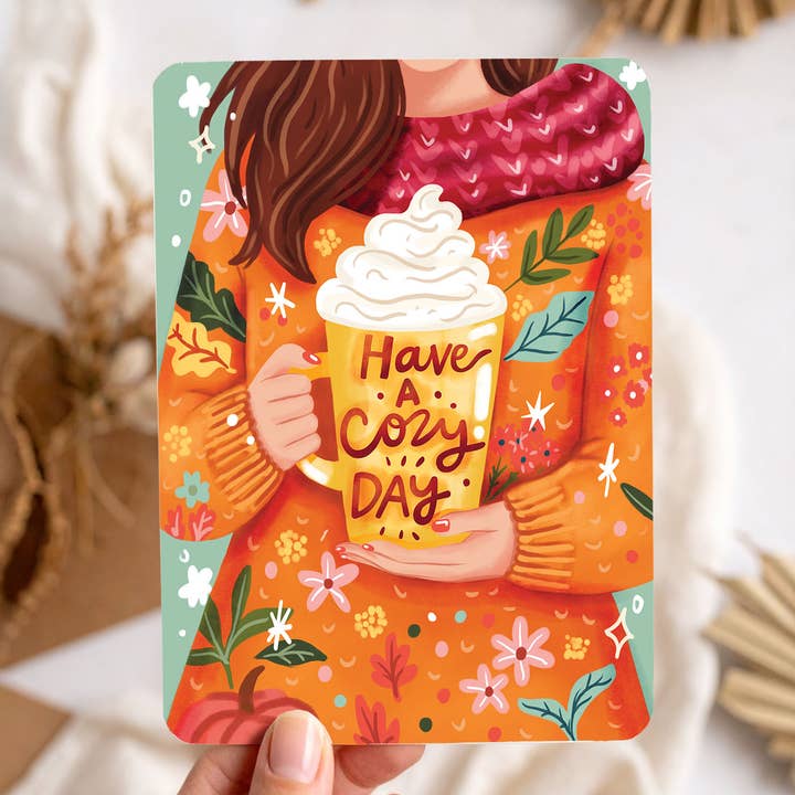 Aniet Illustration - Wholesale Birthday Card - Card congratulation birthday autumn fall postcard1
