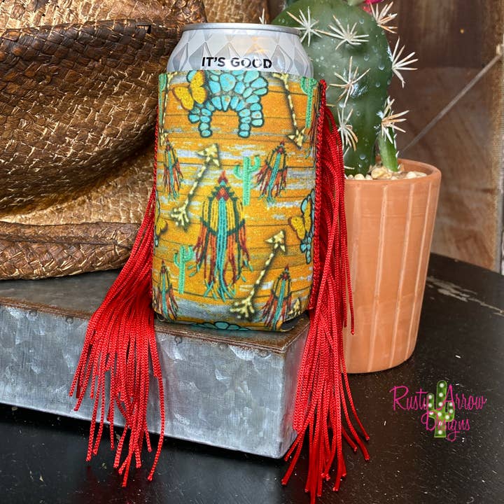 Regular Southwest Fringe Koozie for wholesale by RAD Wholesale