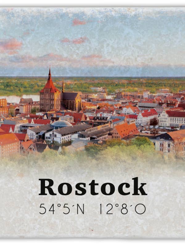 Porta-copos de mármore Rostock, coordenadas, Rostock por atacado de Gespänsterwald