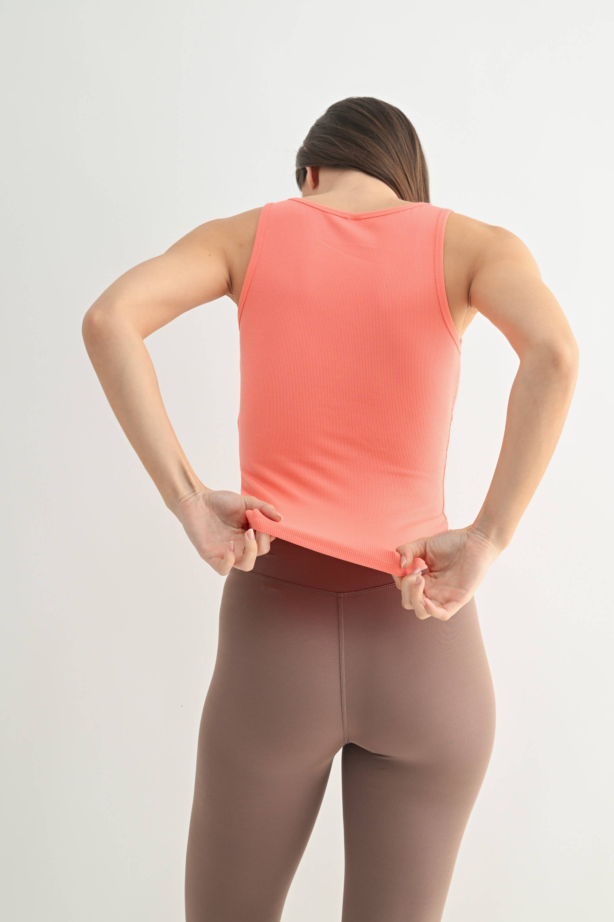 Mono B - Vente Débardeur – femme - Débardeur côtelé à encolure carrée6