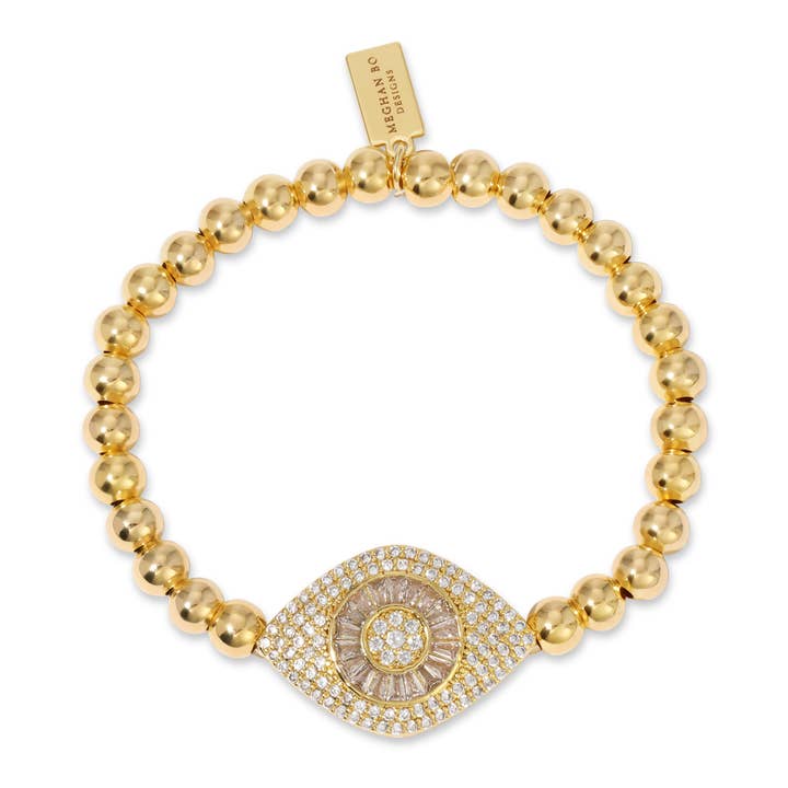 Evil Eye Goldie for wholesale by Meghan Bo Designs