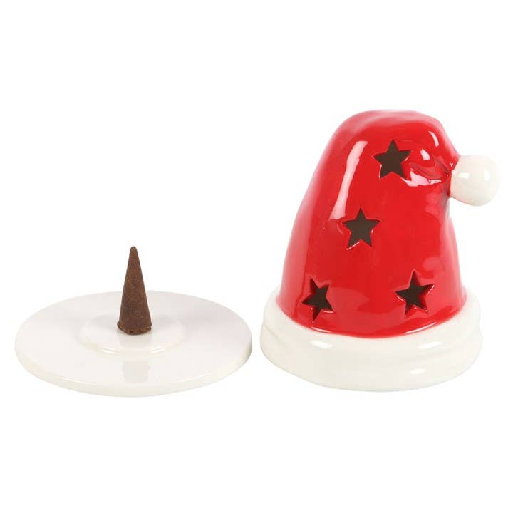 Unburnt Home Fragrance - Wholesale Candle Holder - Santa Hat Tea Light or Incense Cone Holder1