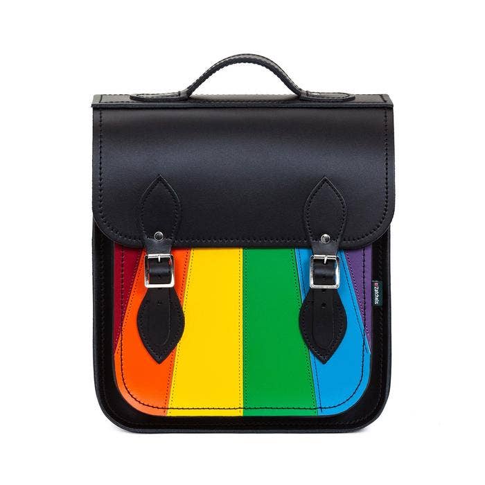 Zatchels – wholesale Backpack – Women's – Handmade Leather City Backpack - Pride - Plus1