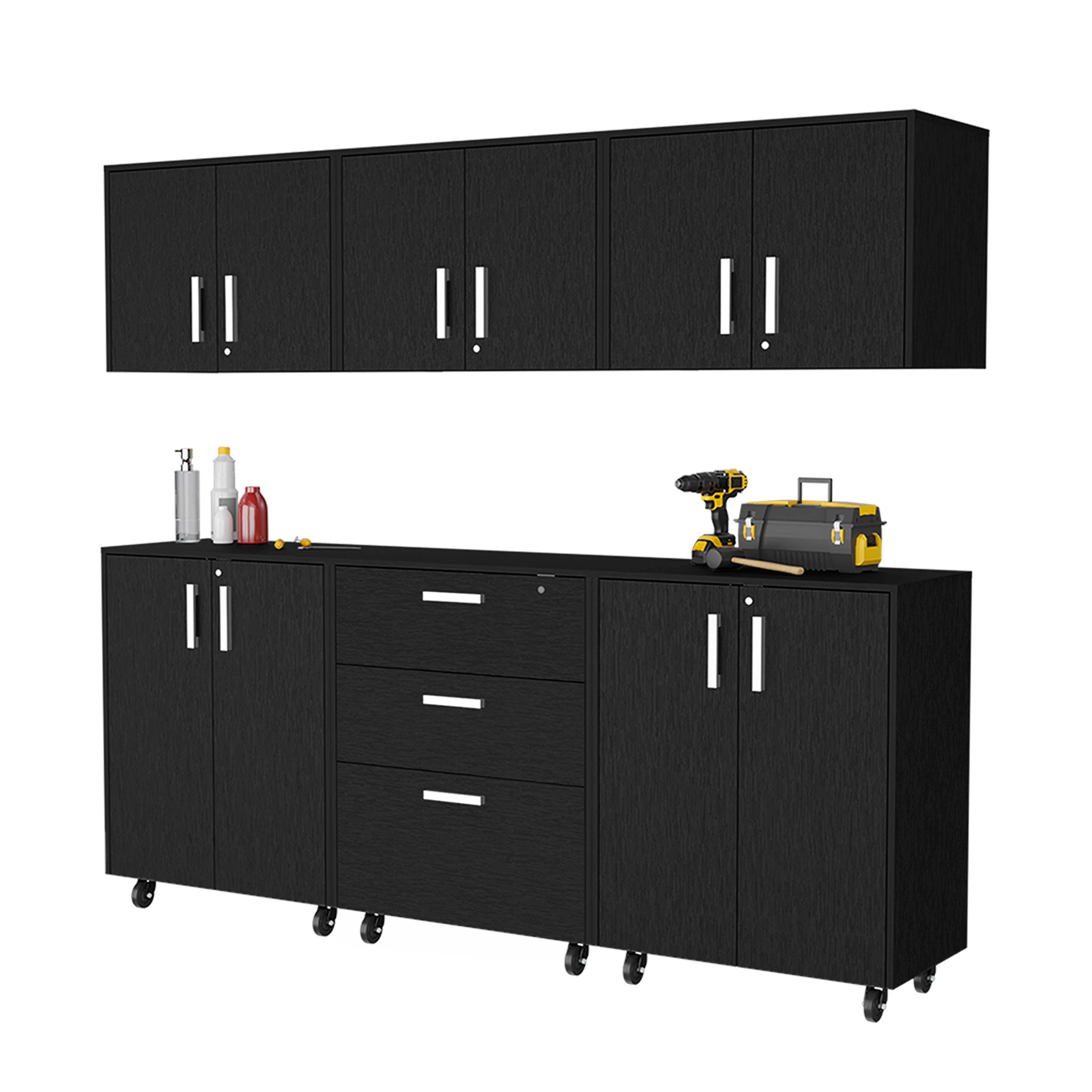 Akron 6 Piece Garage Set, Black for wholesale on Faire1