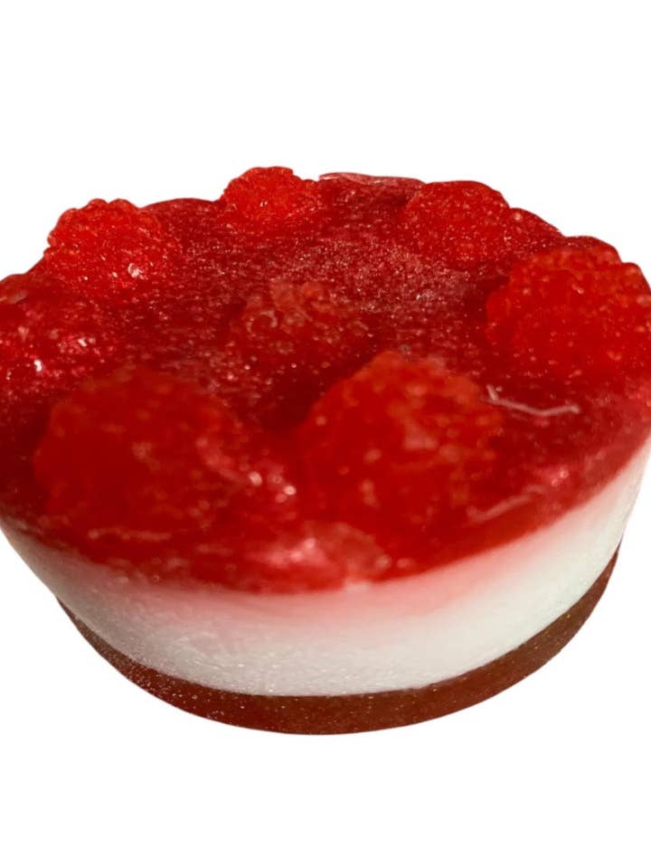 Sabonete de Cheesecake com Aroma de Framboesa: Feito com Sabonete Sem SLS com Manteiga de Karité 90g por atacado de The Stuff I Love