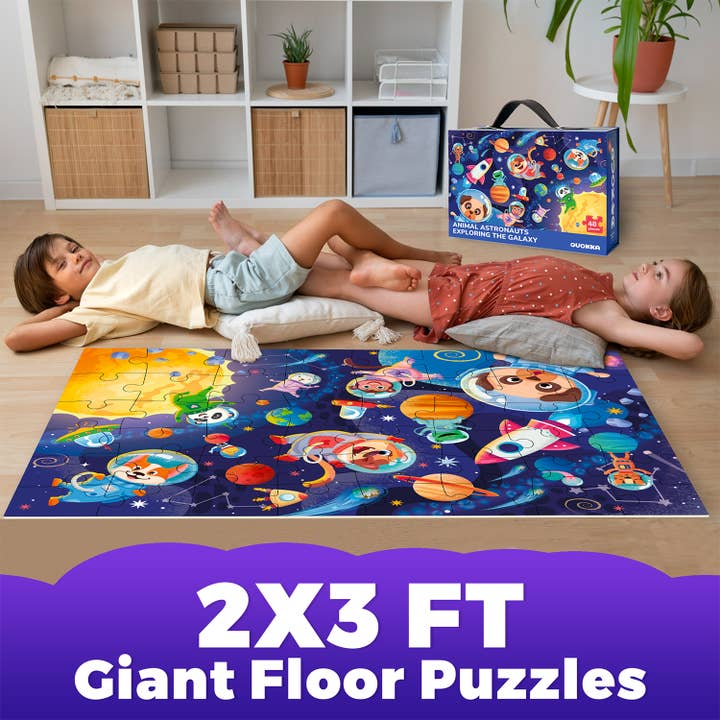 QUOKKA - Wholesale Puzzle - Kids - Giant Floor Puzzles for Kids 48 pieces | Space