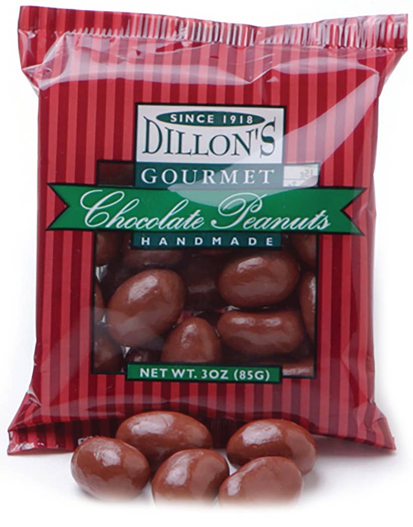 Dillon Candy Company - Wholesale Chocolate Covered Sweets - Chocolate Milk, Peanuts, 3 oz Snack Tray1