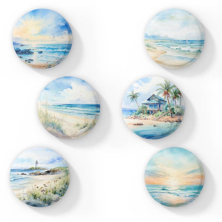 Costal Beach Pins, Beach Pin Mix, Ocean Pins for wholesale by NatureCuts