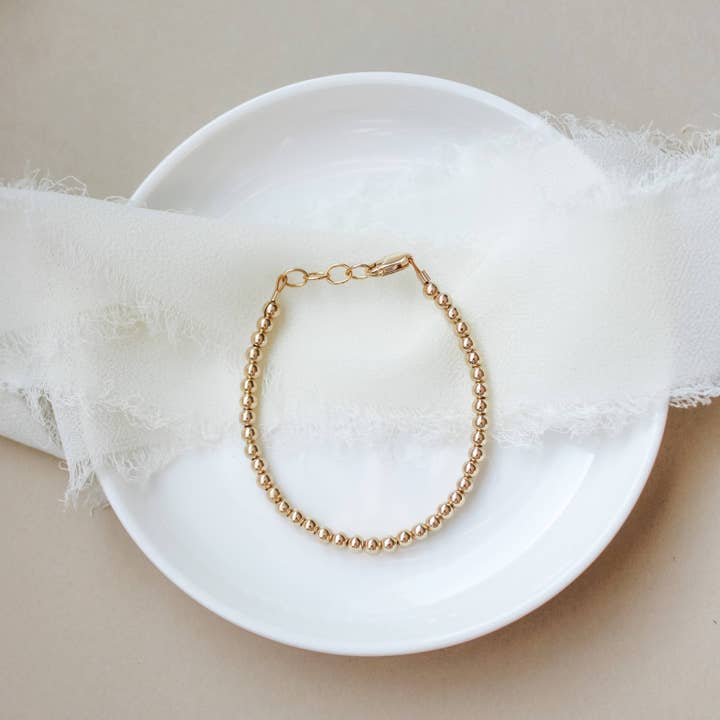 3mm Goldie Bracelet for wholesale by Joyful Bead Company