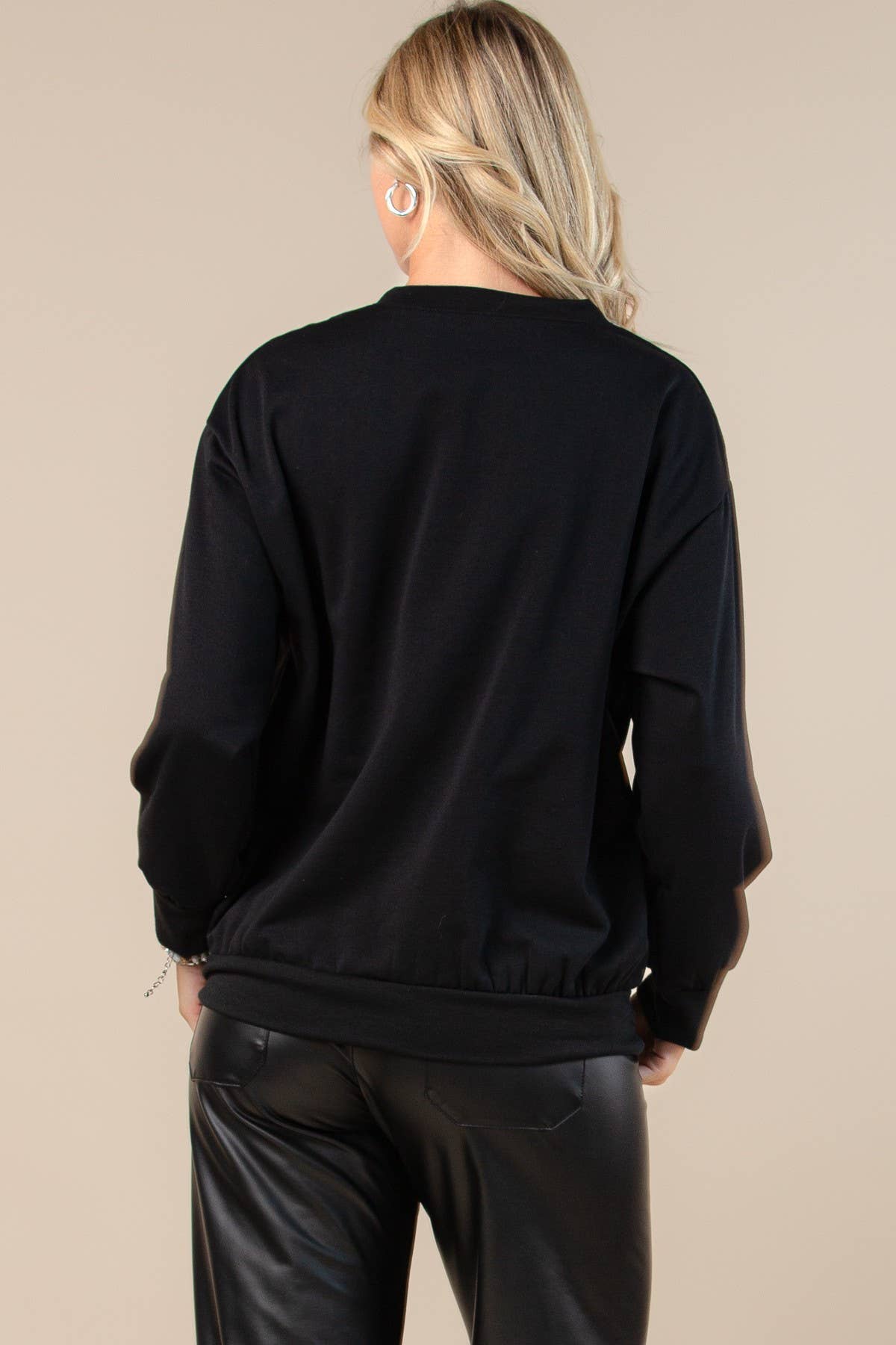 Nylon Apparel - Wholesale Graphic Sweatshirt - Women's - T1005-6565-Cecila Coffee Club Print Sweat Shirts4