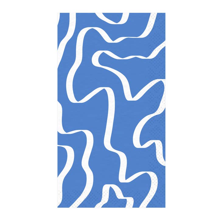 Guest Towel Eco French Blue/20 pkg for wholesale by Sophistiplate