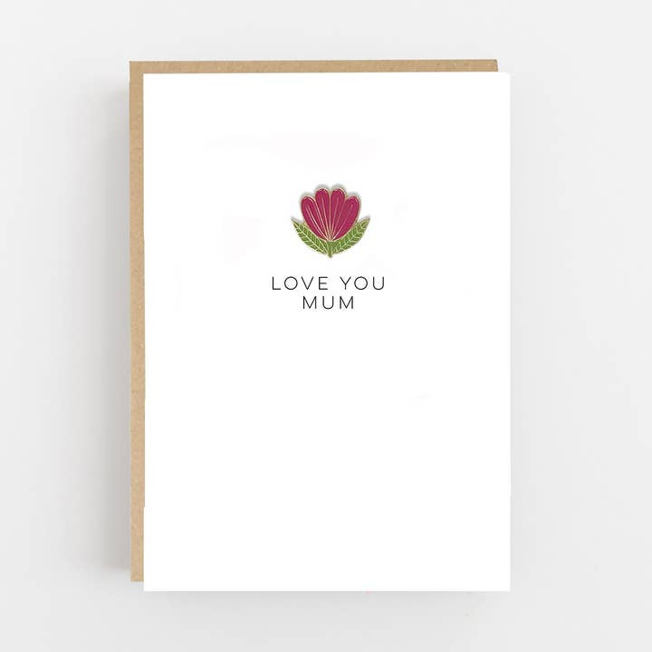 Mother's Day Folk Pin Card for wholesale by Lomond Paper Co