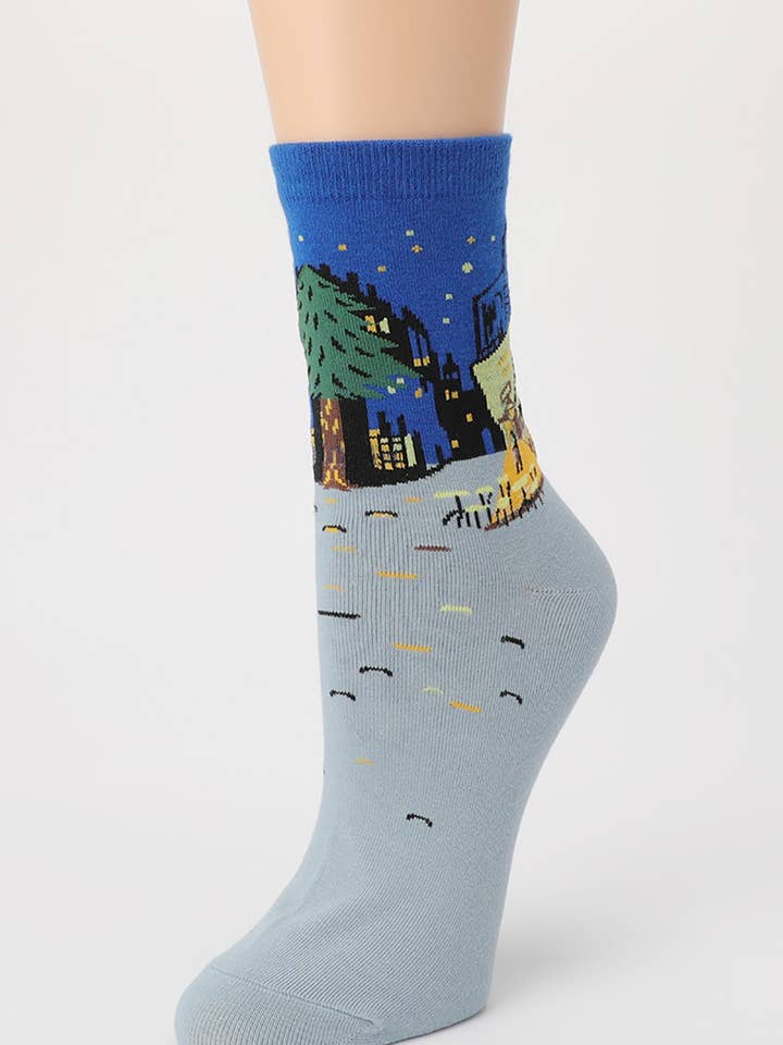 Famous Painting Crew Length Socks for wholesale on Faire1
