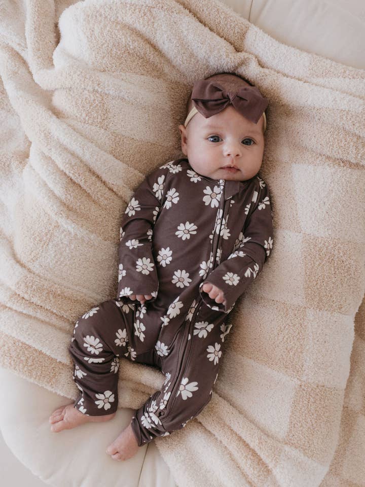 Forever French Baby - Wholesale Sleepsuit - Baby - Bamboo Zip Pajamas | Midnight Meadow