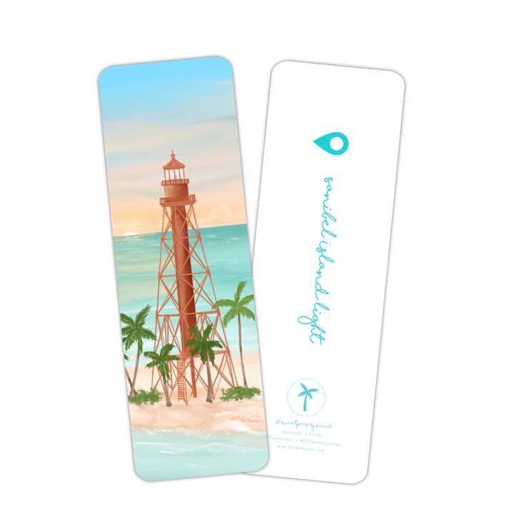 Sanibel Island Lighthouse Sunset Bookmark, Coastal Bookmark for wholesale by 25 Sweetpeas