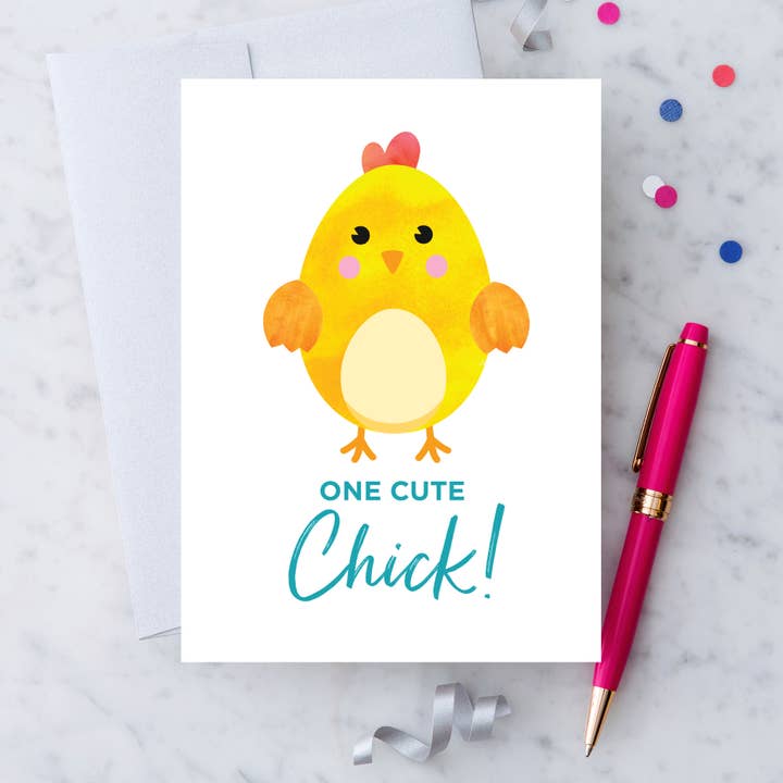 Biglietto di auguri di Pasqua EA07 - Una ragazza carina! per la vendita all'ingrosso da parte di Design With Heart