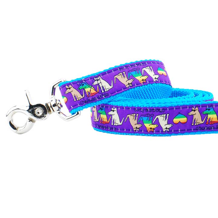 1" Choose Love Teddy The Dog Leash for wholesale by 2 Hounds Design