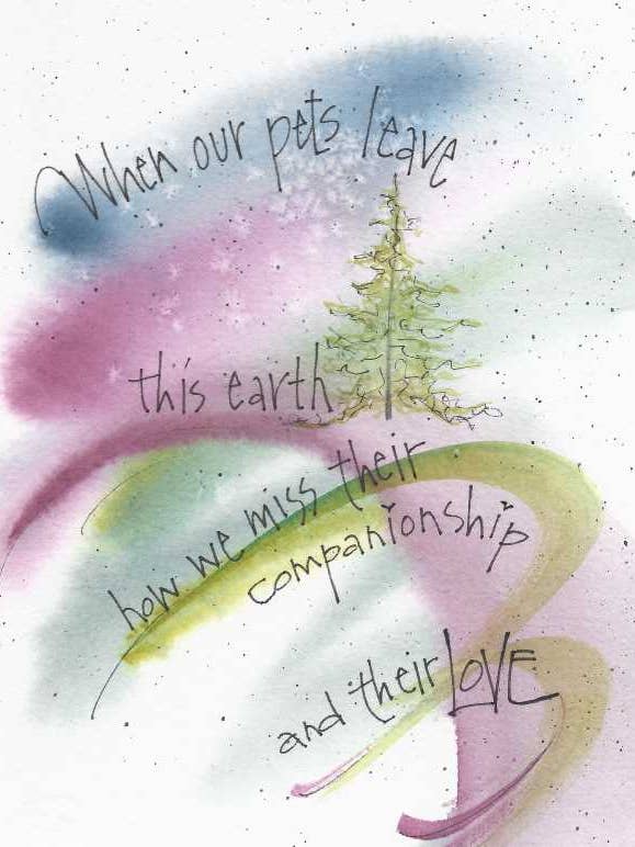 Pet Sympathy Greeting Card (Versed) for wholesale by Credo Designs LTD