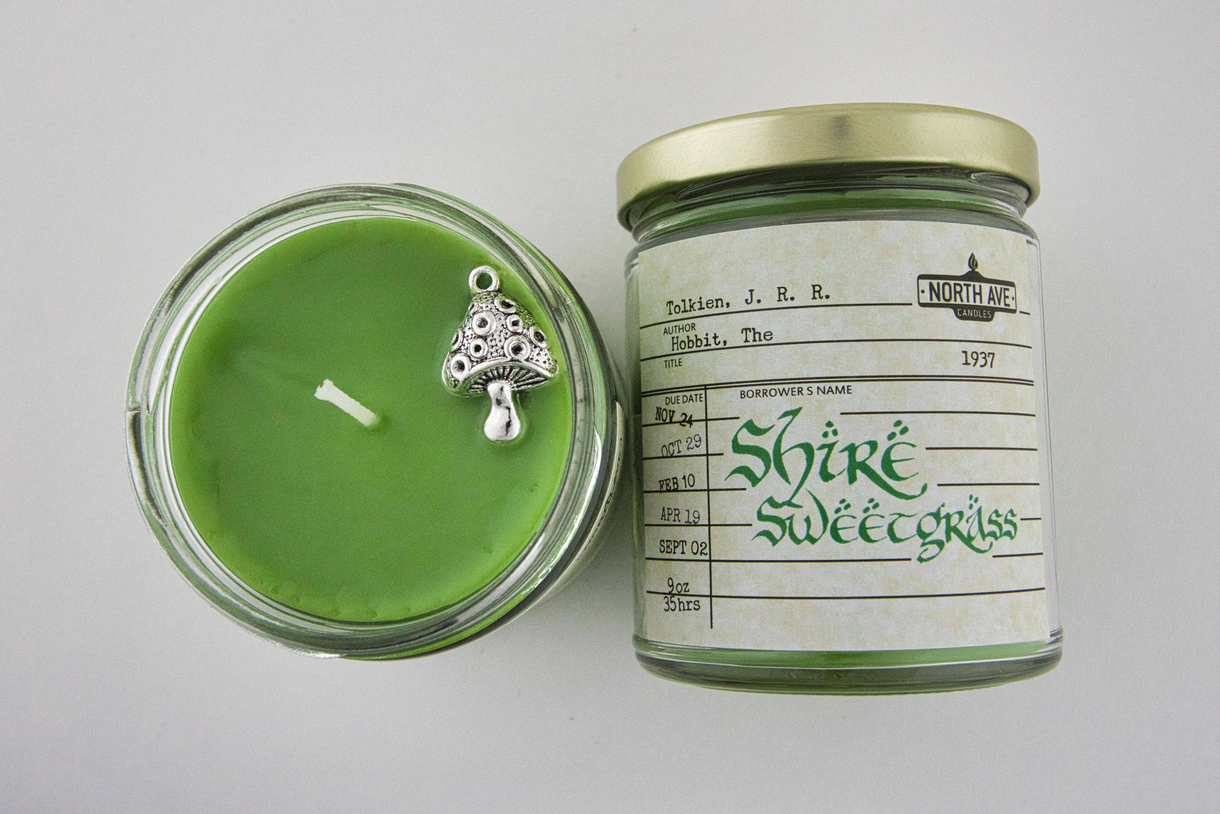 North Ave Candles - Wholesale Jar/Filled Candle - Book Candle / The Hobbit / bookstore sidelines / book gift1