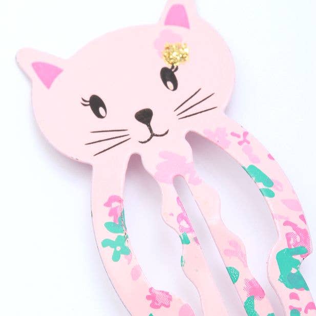 Inca UK – wholesale Hair clip – Child – Card of 2 Cat Hair slides. 5cm2