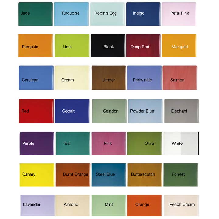 CUSTOM Barrettes Målat Glas Enfärgade Färger - Stor Storlek för wholesale av Glass Town USA