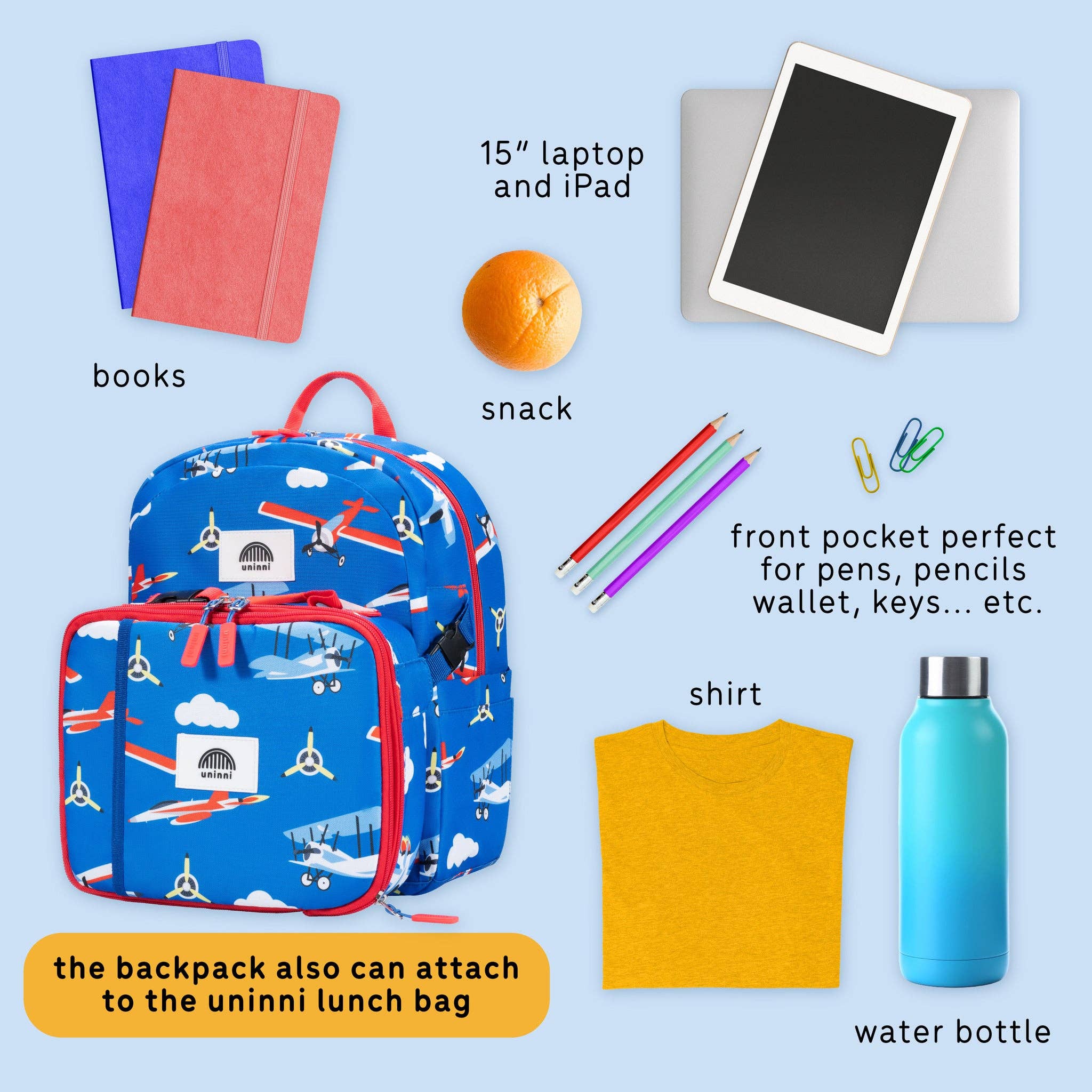 Avião Mochila Ethan - Avião para venda a revendedores na Faire6