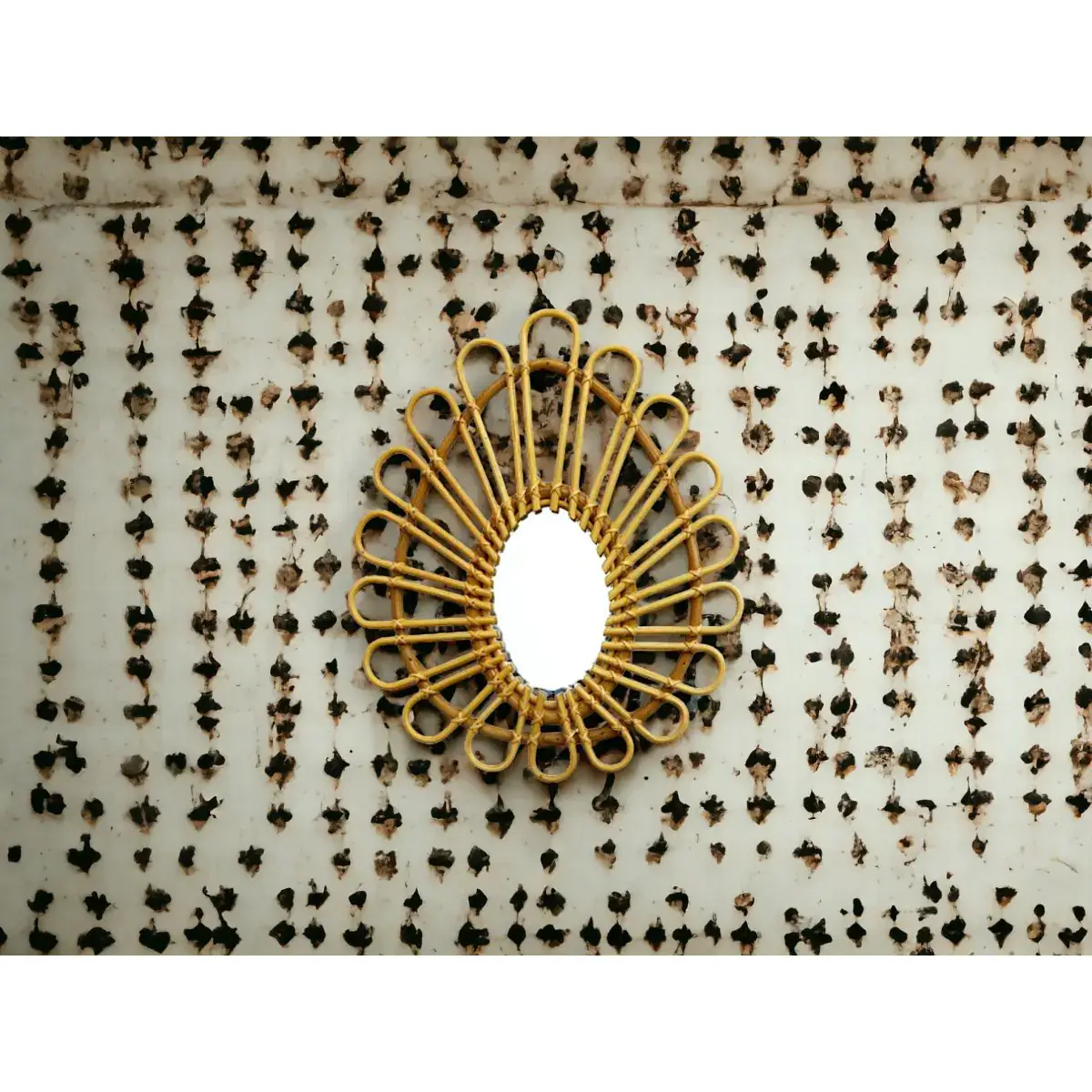 B A O B A B - Maison - Wholesale Wall Mirror - Vintage Rattan OVAL Mirror 33 cm2