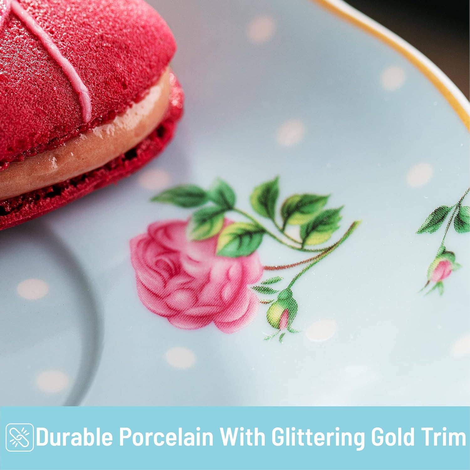 Brew To A Tea - Wholesale Cake Stand - BTaT 3-Tier Porcelain Dessert Stand for Afternoon Tea2