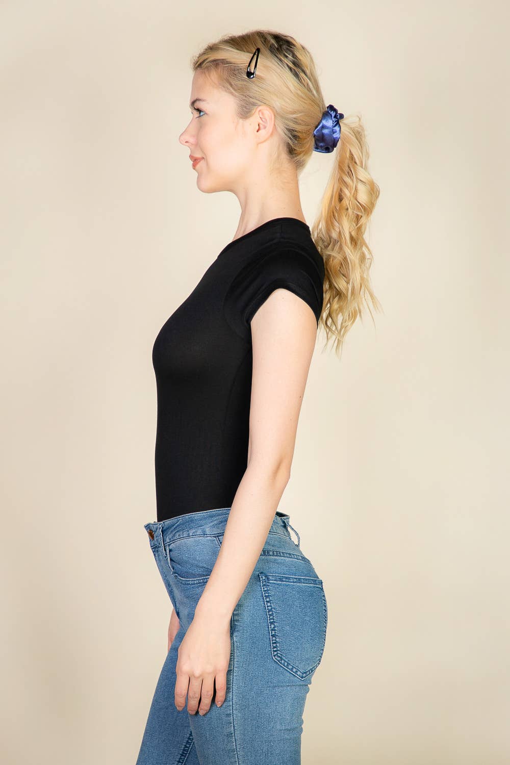 CAPELLA APPAREL - Wholesale Bodysuit - Women's - Short Sleeve Crew Neck Bodysuit2