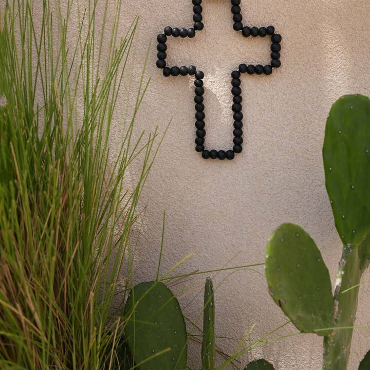 Bazar Bizar Living - Venta al por mayor Cruz de pared - Cruz de madera negra1