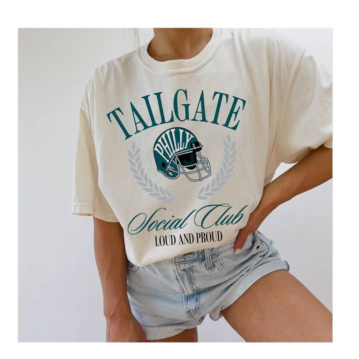 Philadelphia Football Shirt, Tailgate Social Club, Philly for wholesale by Fancy Fanny