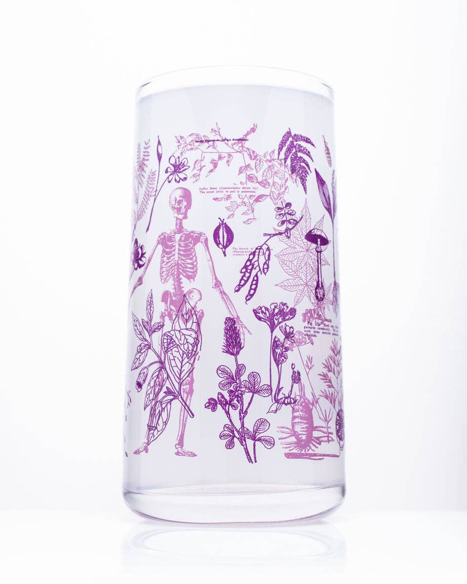 Cognitive Surplus - Wholesale Drinking Glass/Cup - Poisonous Plants Drinking Glass (Case of 4)1
