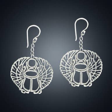 SCARABEE OORBELLEN voor wholesale door Mercurious Designs